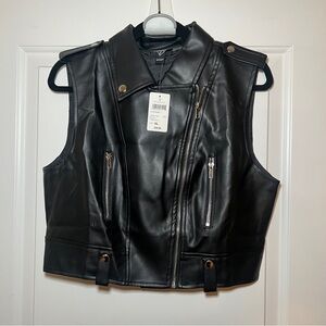 Windsor Hit Your Mark Faux Leather Jacket Size XL